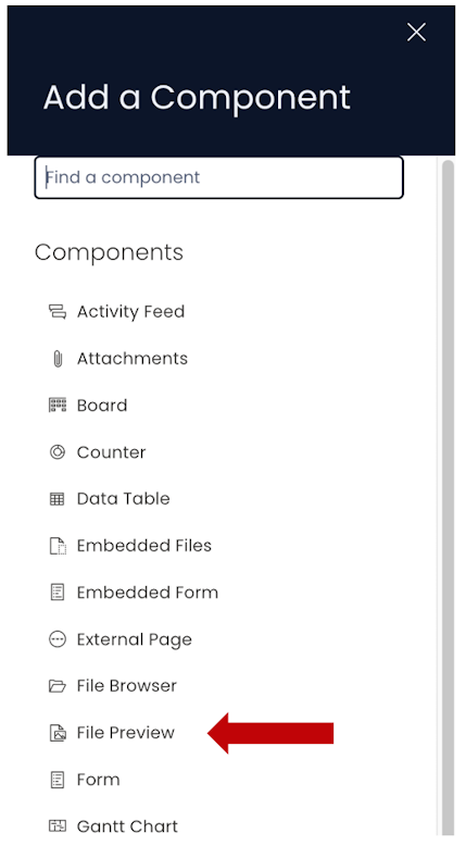 Components list